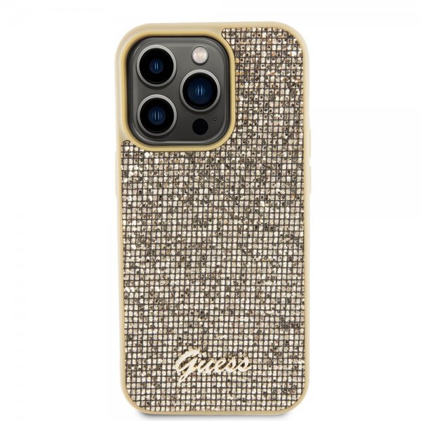 Guess iPhone 15 Pro Skal Square Mirror Guld