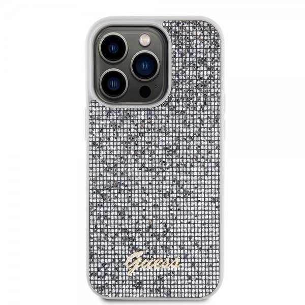 Guess iPhone 15 Pro Skal Square Mirror Silver