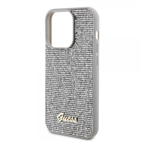 Guess iPhone 15 Pro Skal Square Mirror Silver