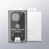 Nillkin iPhone 15 Pro Skal Super Frosted Shield Pro Logo Hole Svart