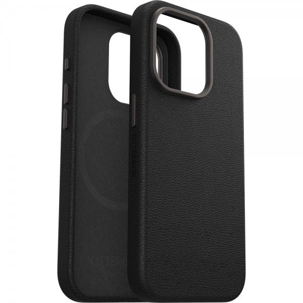 Otterbox iPhone 15 Pro Skal Symmetry Cactus Leather MagSafe Noir Ash