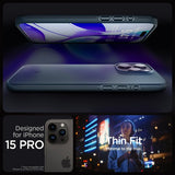 Spigen iPhone 15 Pro Skal Thin Fit Metal Slate