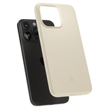 Spigen iPhone 15 Pro Skal Thin Fit Mute Beige