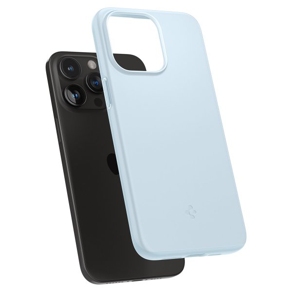 Spigen iPhone 15 Pro Skal Thin Fit Mute Blue