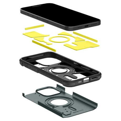 Spigen iPhone 15 Pro Skal Tough Armor MagFit Abyss Green