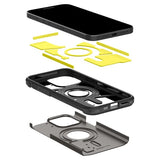 Spigen iPhone 15 Pro Skal Tough Armor MagFit Gunmetal