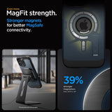 Spigen iPhone 15 Pro Skal Tough Armor MagFit Metal Slate