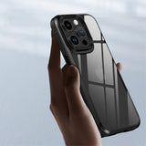 Ipaky iPhone 15 Pro Skal Transparent Baksida Blå