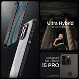Spigen iPhone 15 Pro Skal Ultra Hybrid Frost Black