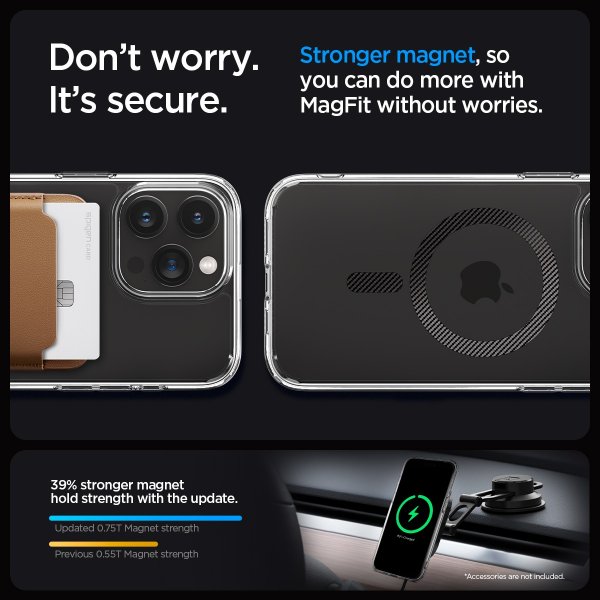 Spigen iPhone 15 Pro Skal Ultra Hybrid MagFit Carbon Fiber