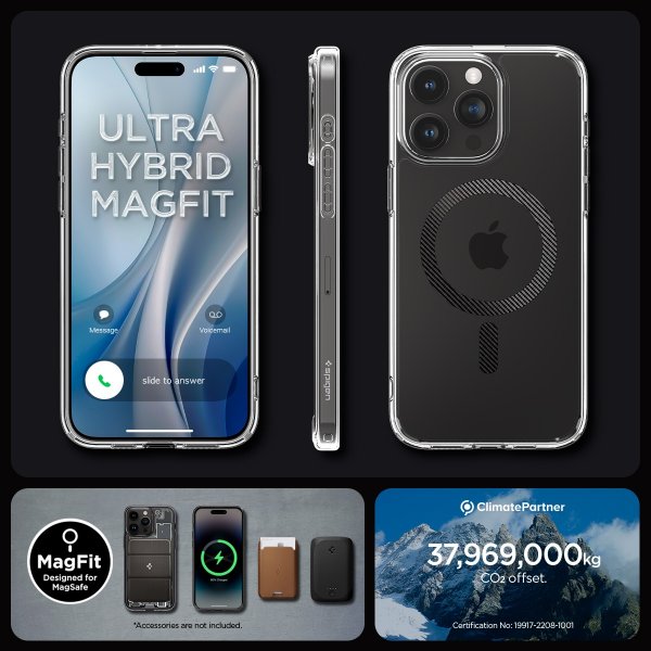 Spigen iPhone 15 Pro Skal Ultra Hybrid MagFit Carbon Fiber