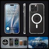 Spigen iPhone 15 Pro Skal Ultra Hybrid MagFit Frost Clear