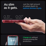 Spigen iPhone 15 Pro Skal Ultra Hybrid MagFit Frost Deep Red