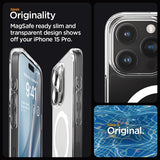 Spigen iPhone 15 Pro Skal Ultra Hybrid MagFit Vit