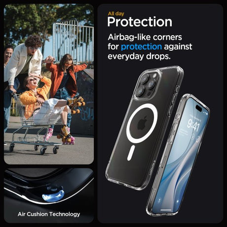 Spigen iPhone 15 Pro Skal Ultra Hybrid MagFit Vit