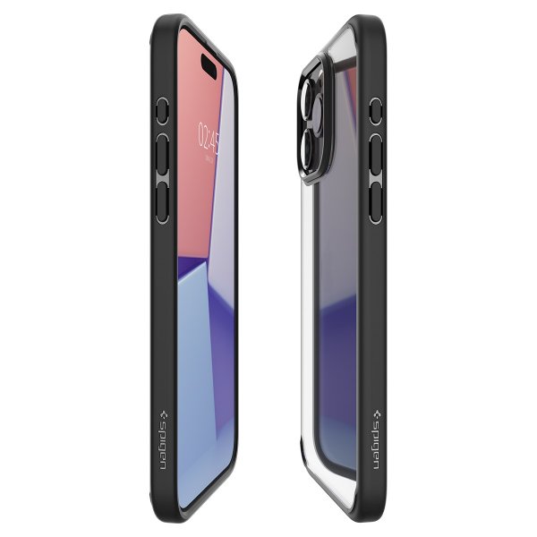 Spigen iPhone 15 Pro Skal Ultra Hybrid Matte Matte Black