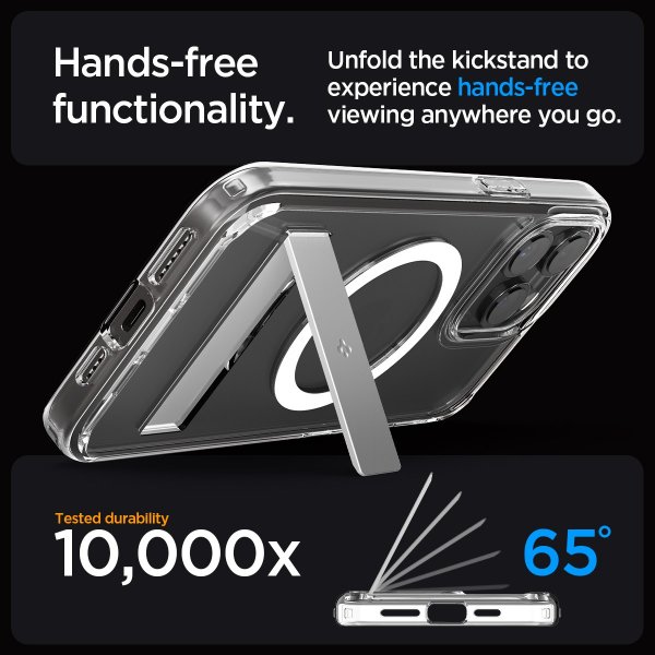 Spigen iPhone 15 Pro Skal Ultra Hybrid S MagFit Crystal Clear