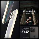 Spigen iPhone 15 Pro Skal Ultra Hybrid Mute Beige