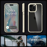 Spigen iPhone 15 Pro Skal Ultra Hybrid Mute Beige
