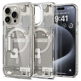 Spigen iPhone 15 Pro Skal Ultra Hybrid Zero One MagFit Natural Titanium
