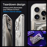 Spigen iPhone 15 Pro Skal Ultra Hybrid Zero One MagFit Natural Titanium