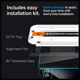 Spigen iPhone 15 Pro Skärmskydd GLAS.tR EZ Fit Privacy 2-pack