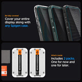 Spigen iPhone 15 Pro Skärmskydd GLAS.tR EZ Fit Privacy 2-pack