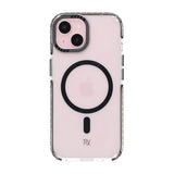 Rvelon iPhone 15 Skal TPU MagSafe Svart Transparent