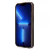 Guess iPhone 15 Skal 4G Logo Brun