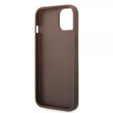 Guess iPhone 15 Skal 4G Logo Brun