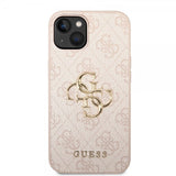 Guess iPhone 15 Skal 4G Logo Rosa