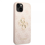 Guess iPhone 15 Skal 4G Logo Rosa