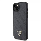Guess iPhone 15 Skal 4G Metal Triangle Strass Svart