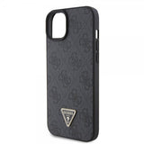 Guess iPhone 15 Skal 4G Metal Triangle Strass Svart