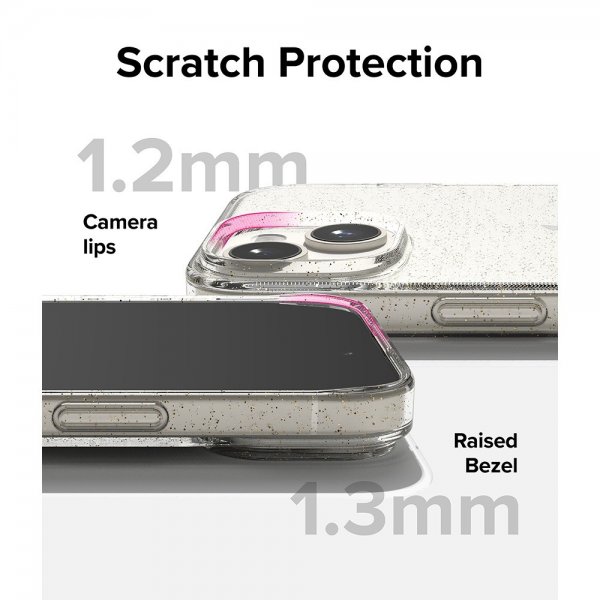 Ringke iPhone 15 Skal Air Glitter Clear