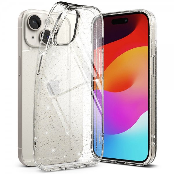 Ringke iPhone 15 Skal Air Glitter Clear