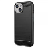 Mofi iPhone 15 Skal Borstad Kolfibertextur Svart