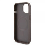 Guess iPhone 15 Skal Bottom Stripe MagSafe Brun