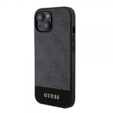 Guess iPhone 15 Skal Bottom Stripe MagSafe Svart