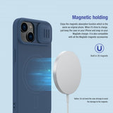 Nillkin iPhone 15 Skal CamShield Silky MagSafe Blå