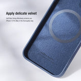 Nillkin iPhone 15 Skal CamShield Silky MagSafe Blå