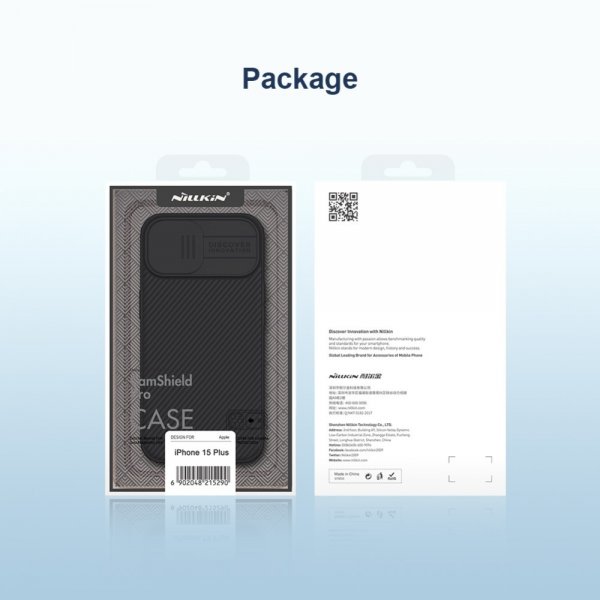 Nillkin iPhone 15 Skal CamShield Pro Svart