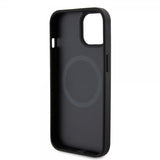 Ferrari iPhone 15 Skal Carbon PU Leather MagSafe Svart