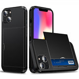 iPhone 15 Skal Card Slide Svart