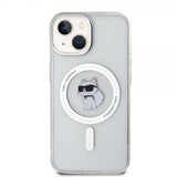 Karl Lagerfeld iPhone 15 Skal Choupette MagSafe Transparent