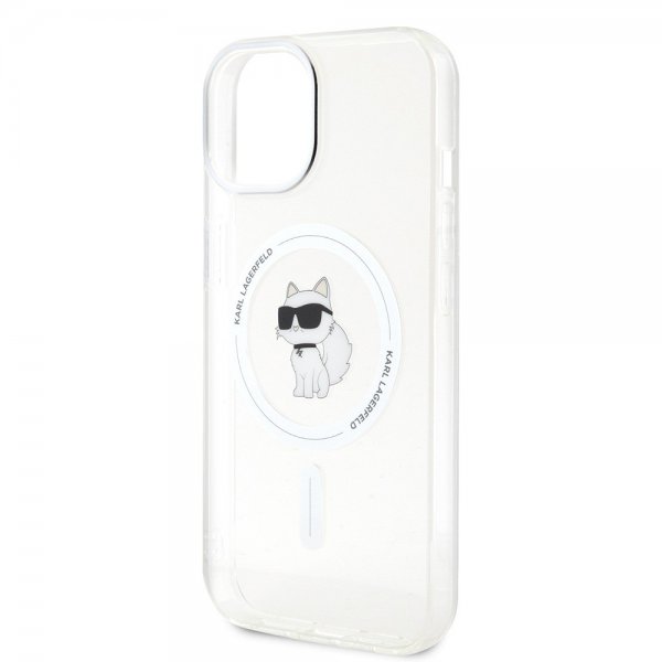 Karl Lagerfeld iPhone 15 Skal Choupette MagSafe Transparent