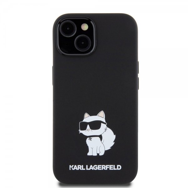 Karl Lagerfeld iPhone 15 Skal Choupette NFT Svart