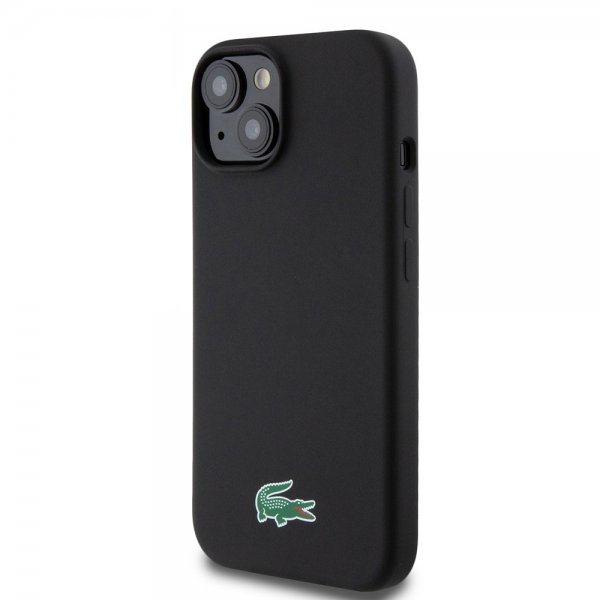 Lacoste iPhone 15 Plus Skal Croc Logo MagSafe Svart
