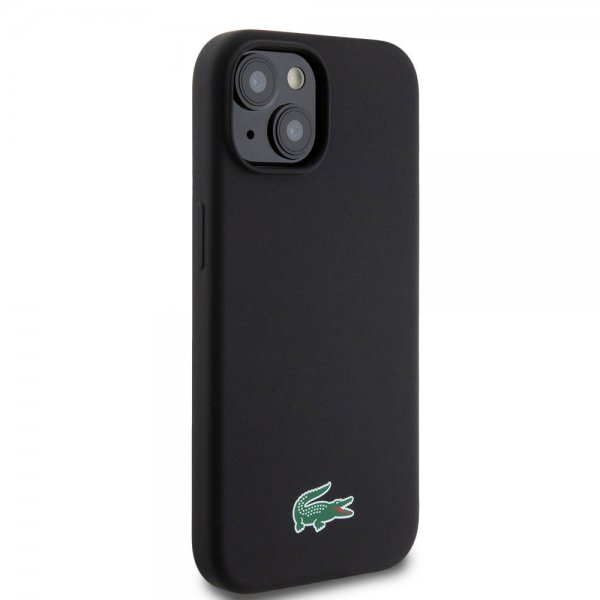 Lacoste iPhone 15 Plus Skal Croc Logo MagSafe Svart