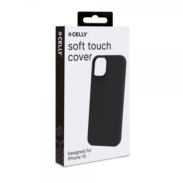 Celly iPhone 15 Skal CROMO Svart